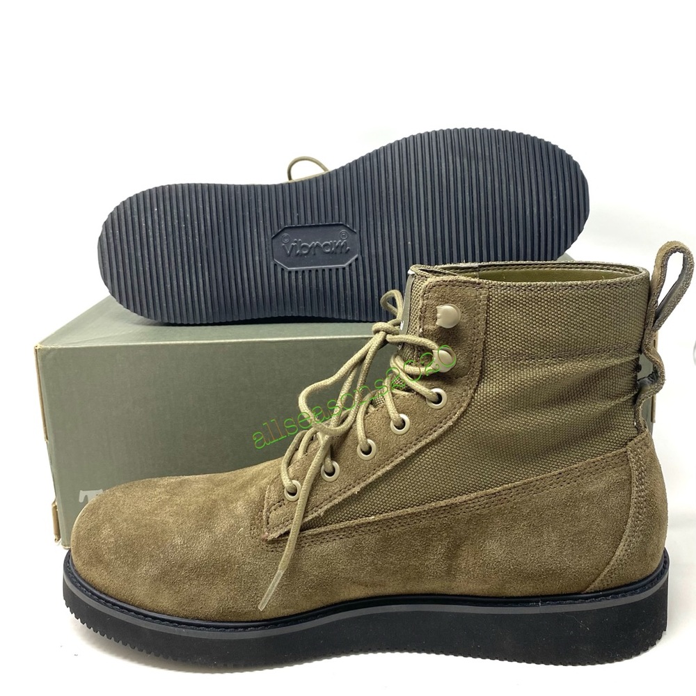 Timberland 6”Prm Vibram WP Mid Men Boot Green Sued - Picture 2 of 12